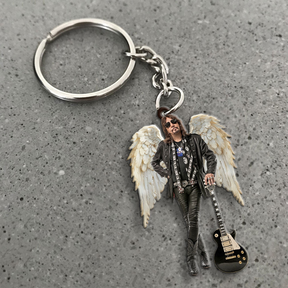 Ace Frehley Custom Shape 2-sided Keychain – MAITM13462