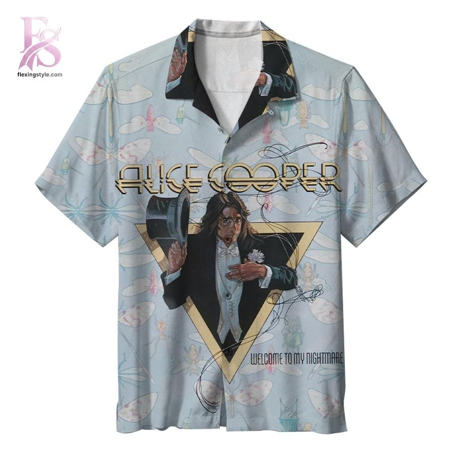Alice Cooper Welcome to My Nightmare Album Hawaiian Shirt