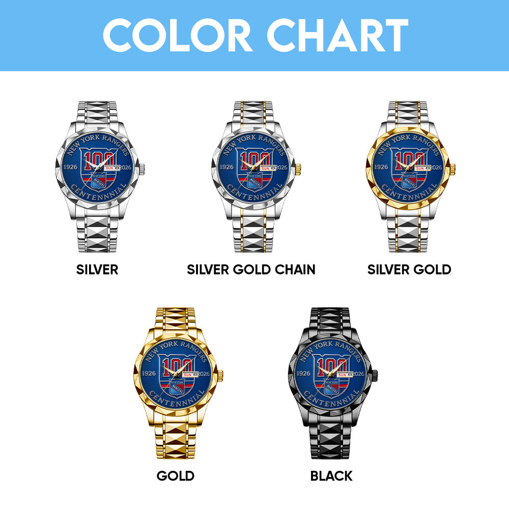 New York Rangers Alloy Luxury Quartz Watch – GNE4320