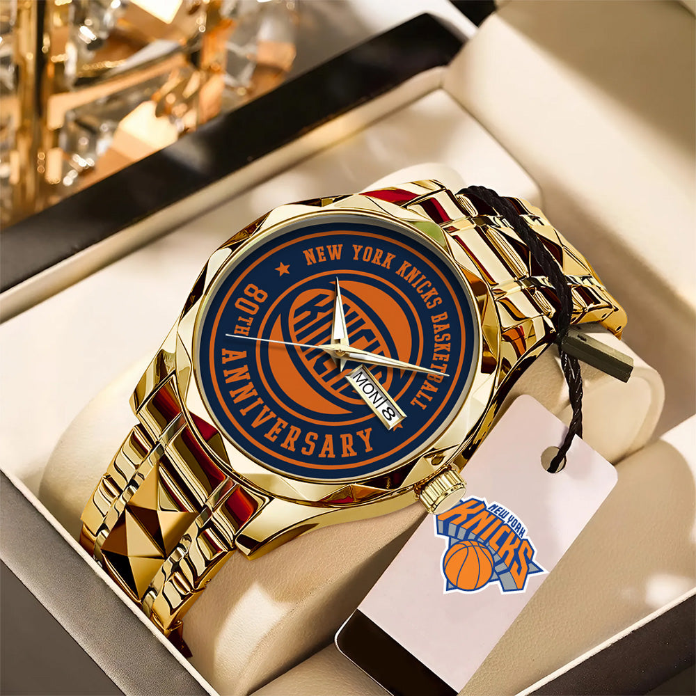 New York Knicks Logo 80th Anniversary 2026 Alloy Luxury Quartz Watch – GNE4637