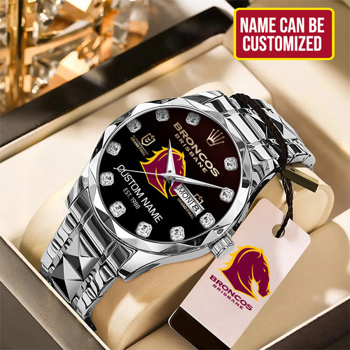 Personalized Brisbane Broncos x Rolex Alloy Luxury Quartz Watch – TMTHU1264