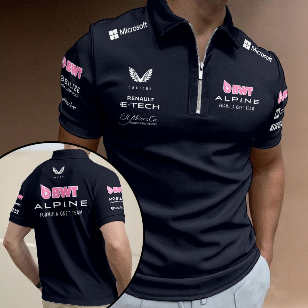 Alpine F1 Team 2025 Zip Polo Shirt – GNE4826