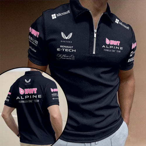 Alpine F1 Team 2025 Zip Polo Shirt – GNE4826