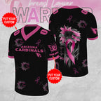 Personalized Arizona Cardinals x Breast Cancer Awareness 3D Football Jersey – MAITM12835