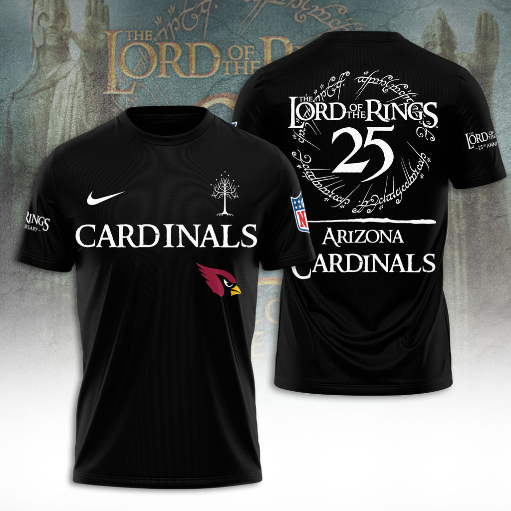 Arizona Cardinals x The Lord of The Rings 25 Years 3D Apparel – TANTN19553