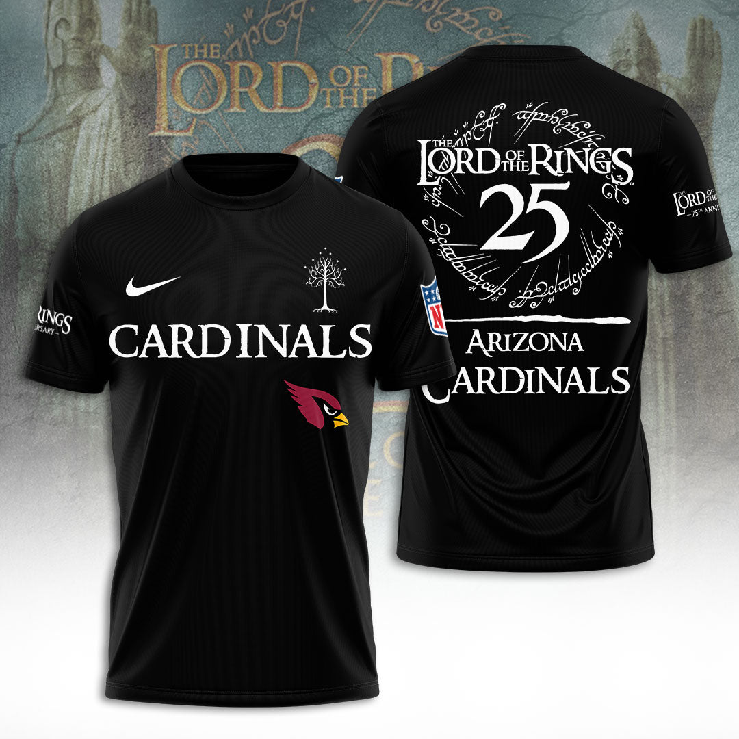Arizona Cardinals x The Lord of The Rings 25 Years 3D Apparel – TANTN19553