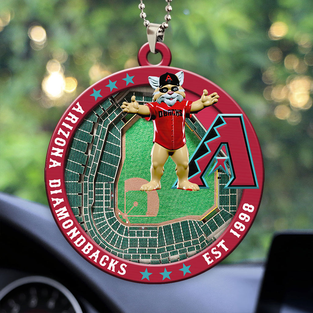 Arizona Diamondbacks Custom shape 2-sided Acrylic Car Ornament – HOATT13032