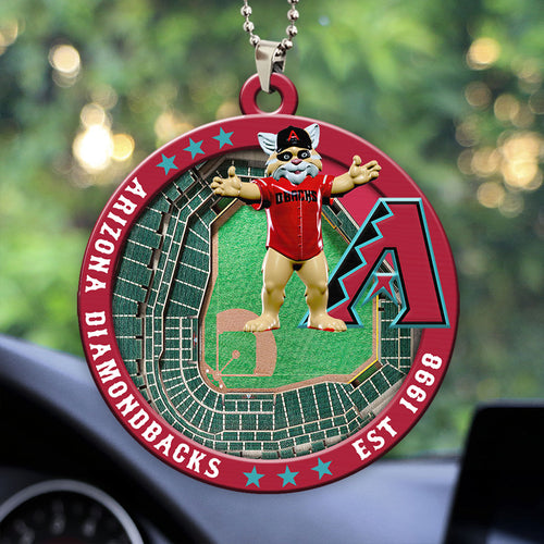 Arizona Diamondbacks Custom shape 2-sided Acrylic Car Ornament – HOATT13032