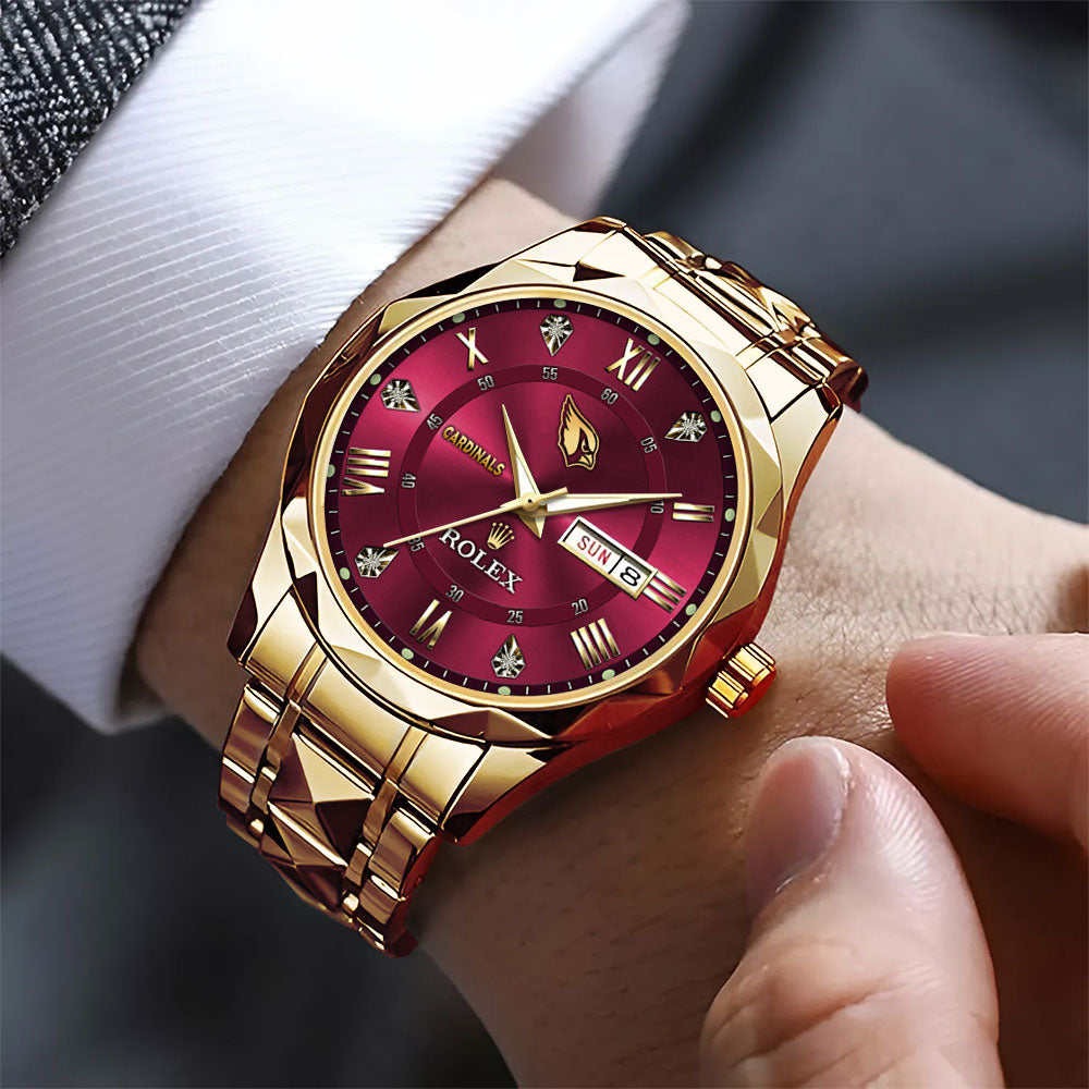 Arizona Cardinals x Rolex Alloy Luxury Quartz Watch – MAITM13382
