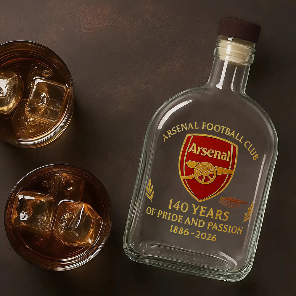 Arsenal FC 140 Years 25oz Empty Whiskey Bottle – MAITM13726