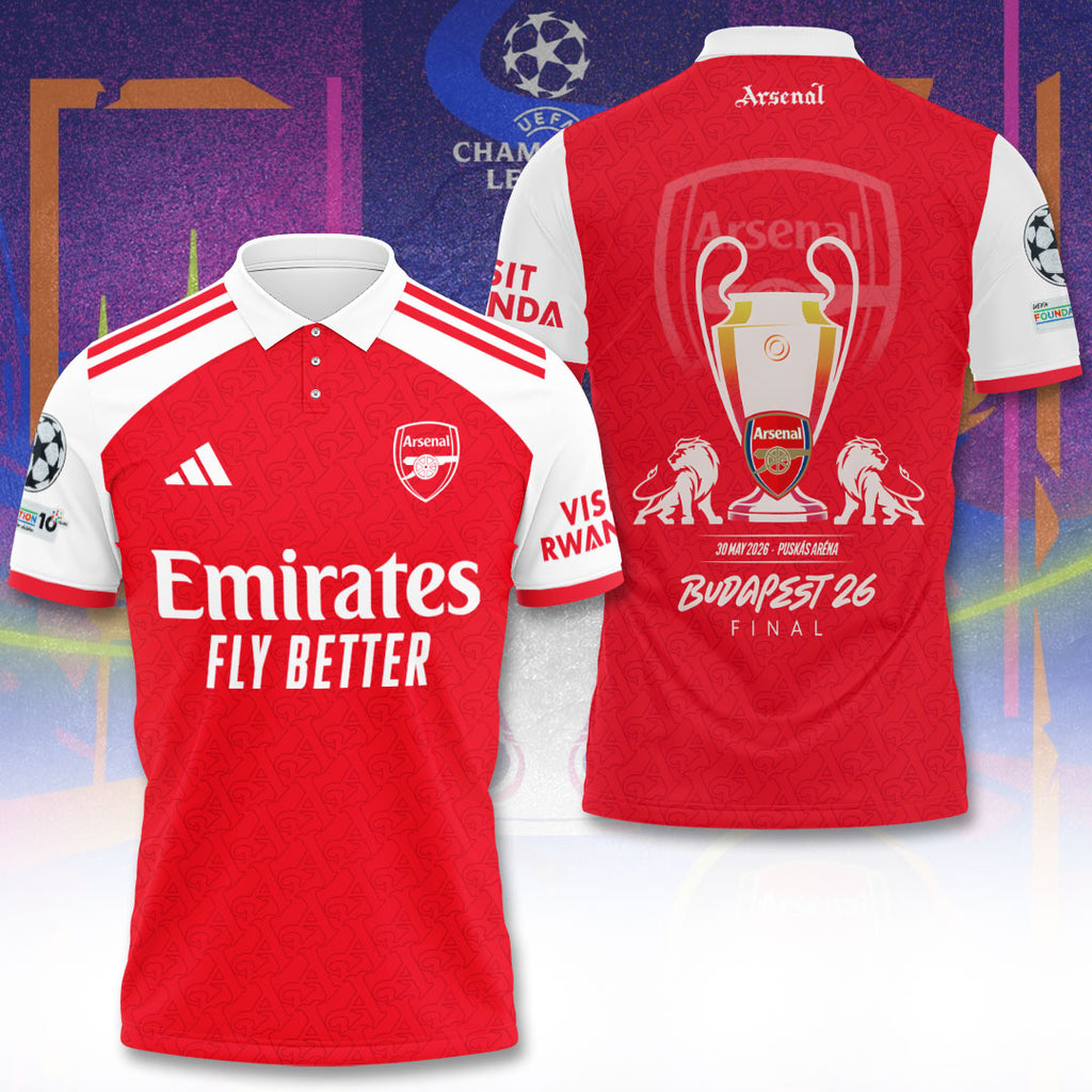 Arsenal FC Champions League Final 2026 3D Apparel – TANTN22724