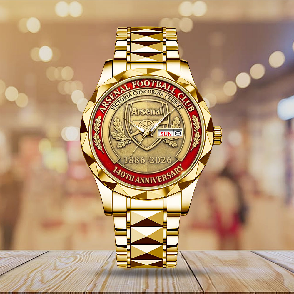 Arsenal FC 140th Anniversary Alloy Luxury Quartz Watch – MAITM14564