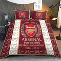 Arsenal FC 140th Anniversary 3-Piece Duvet Bedding Set – MAITM14287