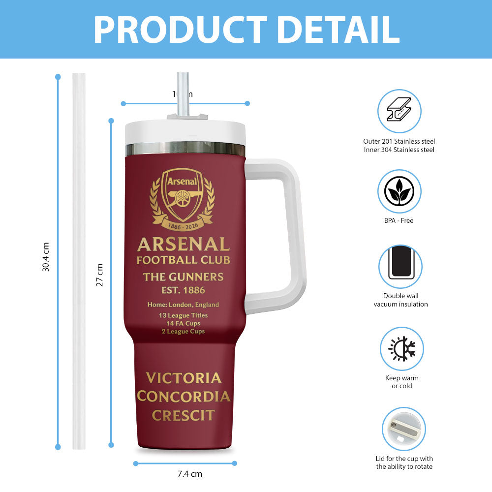 Arsenal FC 140th Anniversary 40oz Tumbler – MAITM14416