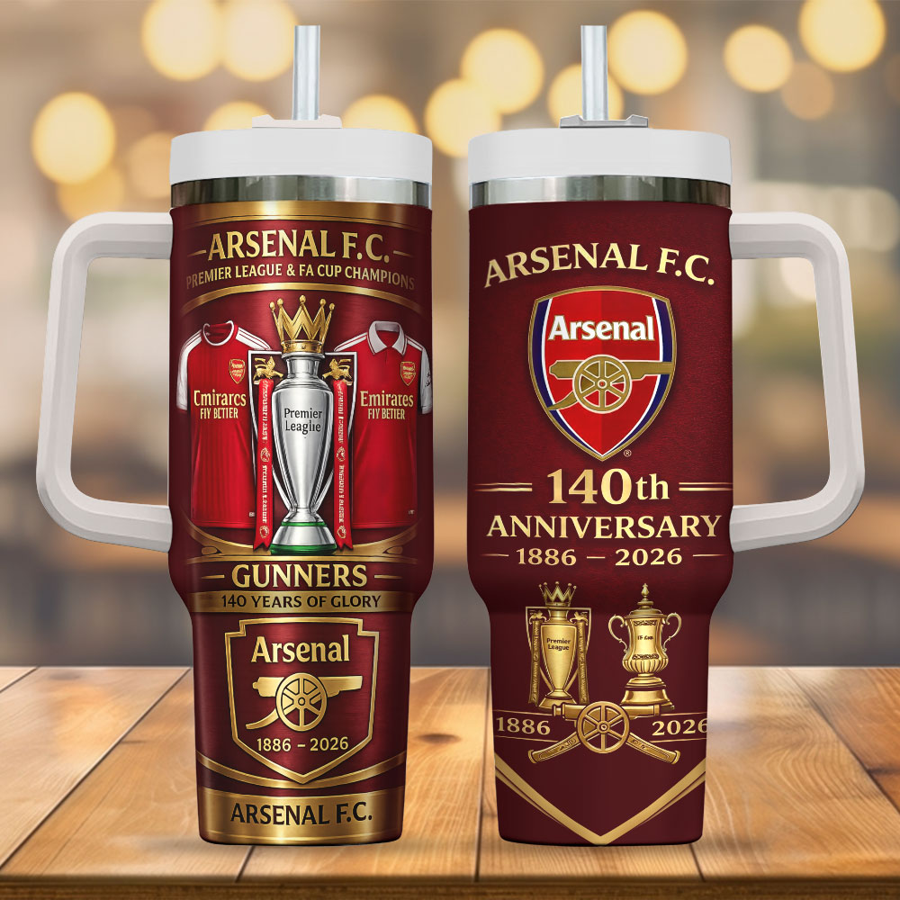 Arsenal FC 140th Anniversary 40oz Tumbler – MAITM14701
