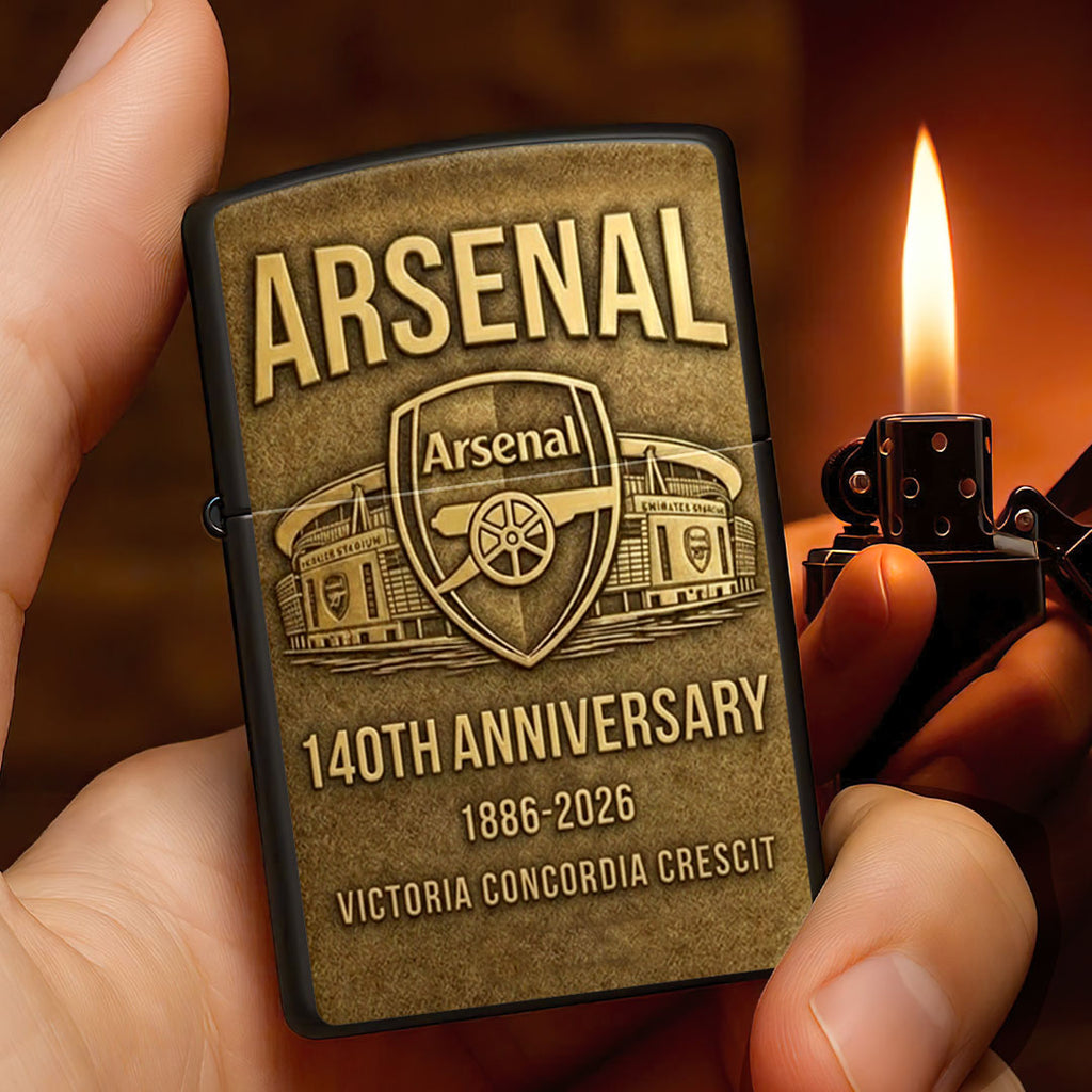 Arsenal FC 140th Anniversary Zippo Lighter Case (No Insert) – MAITM14702