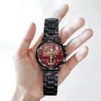 Arsenal FC Premier League Champions 25/26 Black Stainless Steel Watch – TMTHU6340