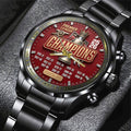Arsenal FC Premier League Champions 25/26 Black Stainless Steel Watch – TMTHU6340