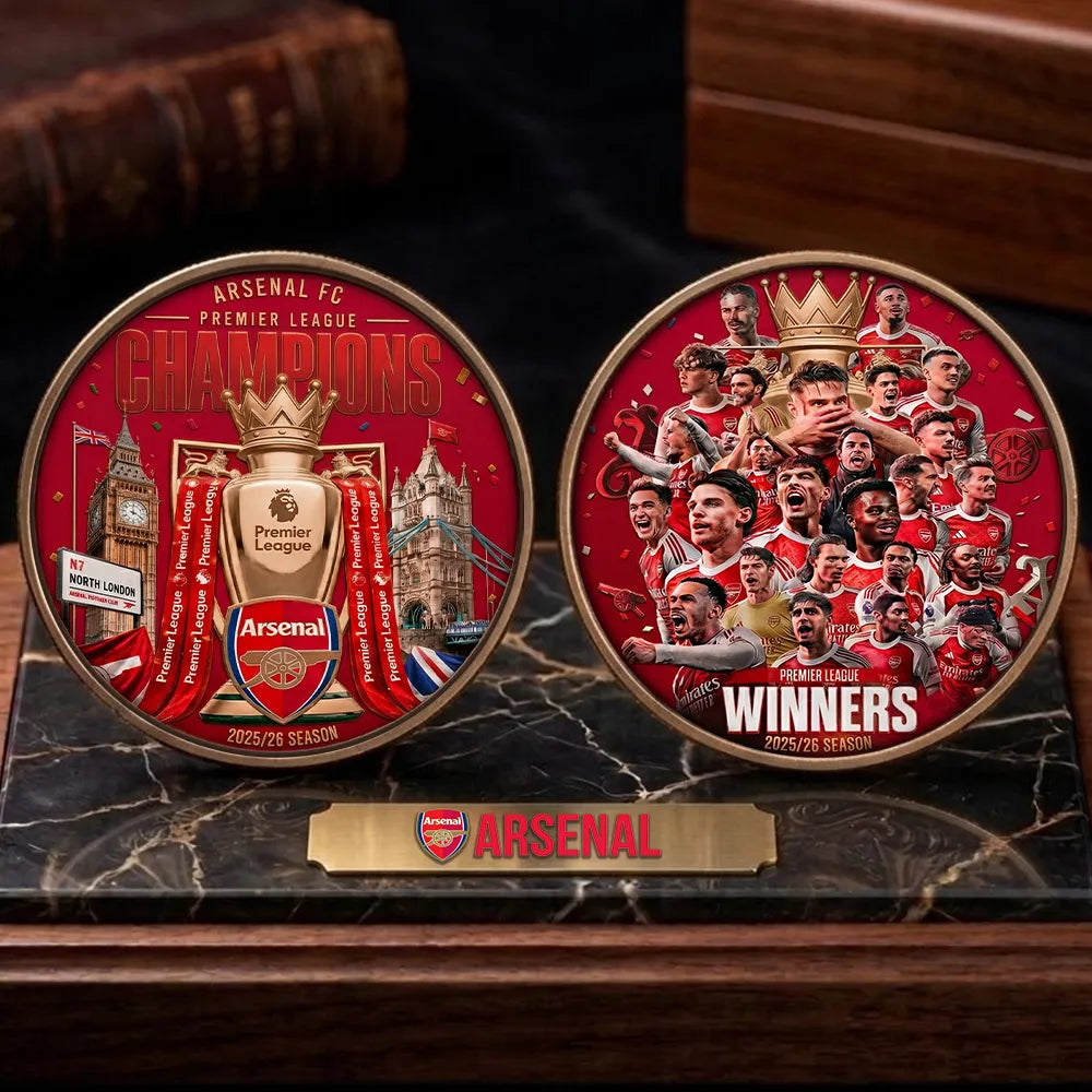 Arsenal FC Premier League Champions 25/26 Commemorative Coin – TMTHU6320