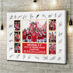 Arsenal FC Premier League Champions 25/26 Rectangle Canvas With Inner Frame – HOATT18846