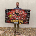 Arsenal FC Premier League Champions 25/26 3D Double-side House Flag – TMTHU6537