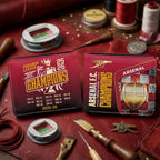 Arsenal FC Premier League Champions 25/26 3D Leather Men Wallet – GNE6632