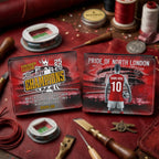 Personalized Arsenal FC Premier League Champions 25/26 3D Leather Men Wallet – GNE6635