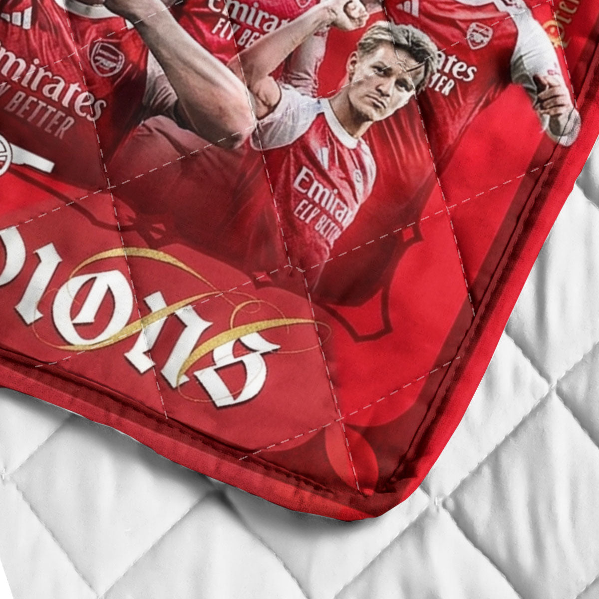Arsenal FC Premier League Champions 25/26 Quilt Blanket – TMTHU6362