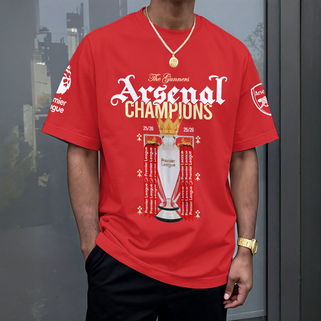 Arsenal FC Premier League Champions 25/26 3D Apparel – HOATT18071