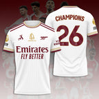 Arsenal FC Premier League Champions 25/26 3D Apparel – HOATT18200