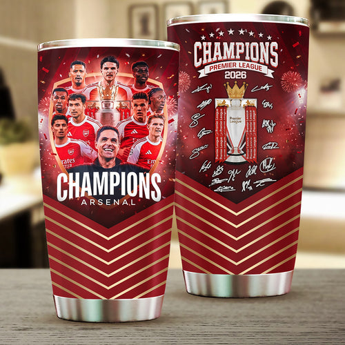 Arsenal FC Premier League Champions 25/26 Tumbler Cup – TMTHU6363