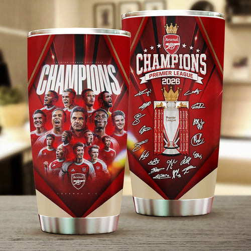 Arsenal FC Premier League Champions 25/26 Tumbler Cup – TMTHU6364