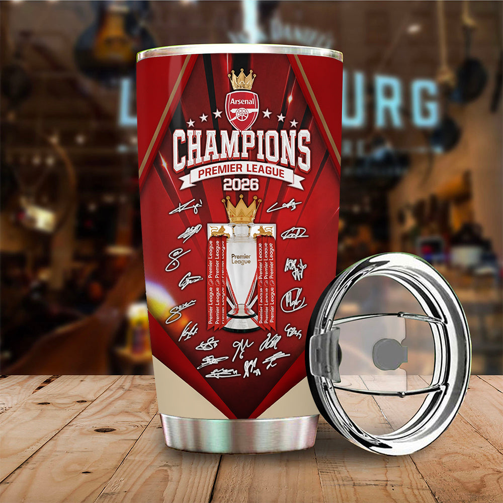 Arsenal FC Premier League Champions 25/26 Tumbler Cup – TMTHU6364
