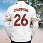 Arsenal FC Premier League Champions 25/26 Zip Polo Shirt – HOATT18419