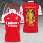 Arsenal FC Premier League Champions 25/26 3D Apparel – TANTN21962