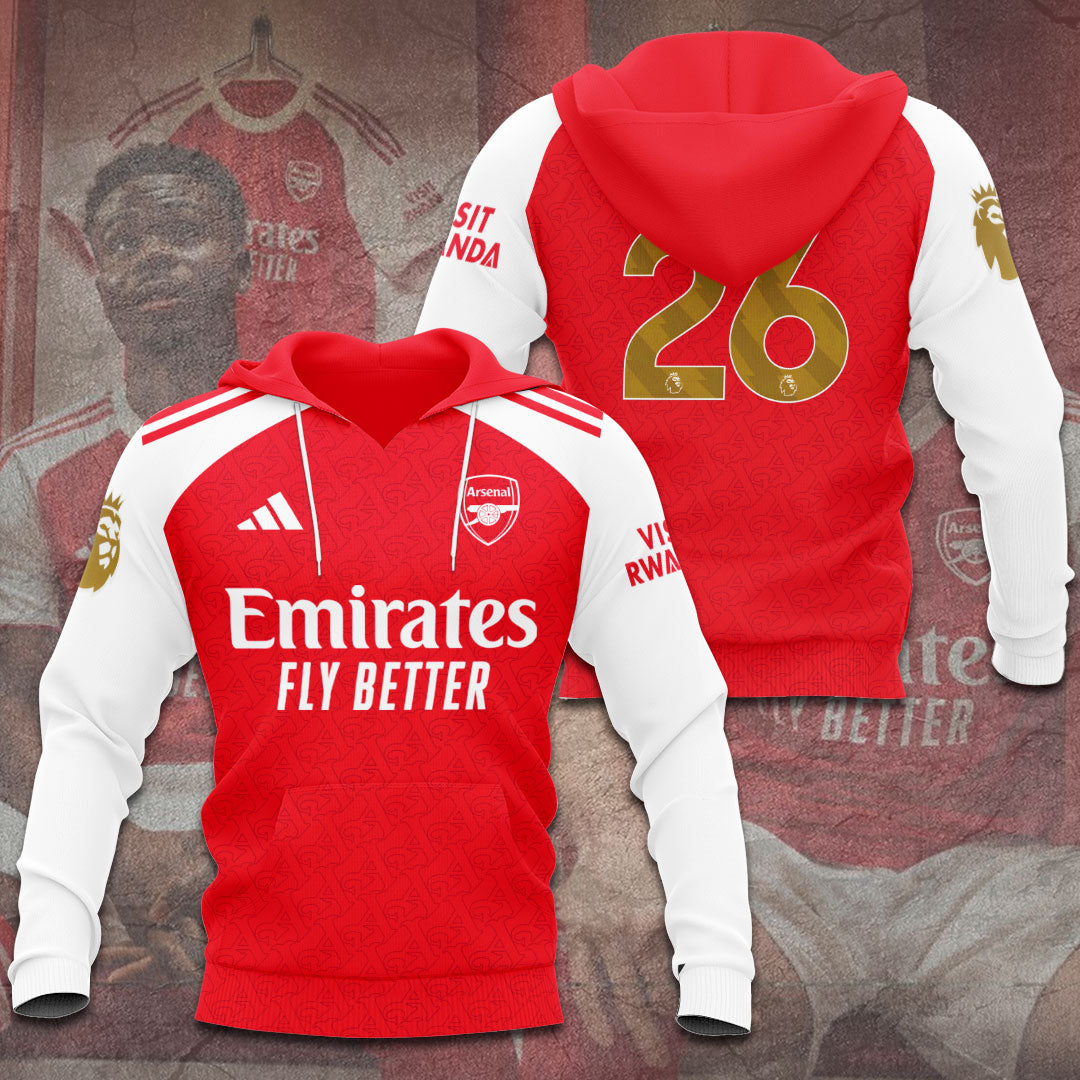 Arsenal FC Premier League Champions 25/26 3D Apparel – TANTN23147