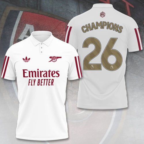 Arsenal FC Premier League Champions 25/26 3D Apparel – TANTN23398