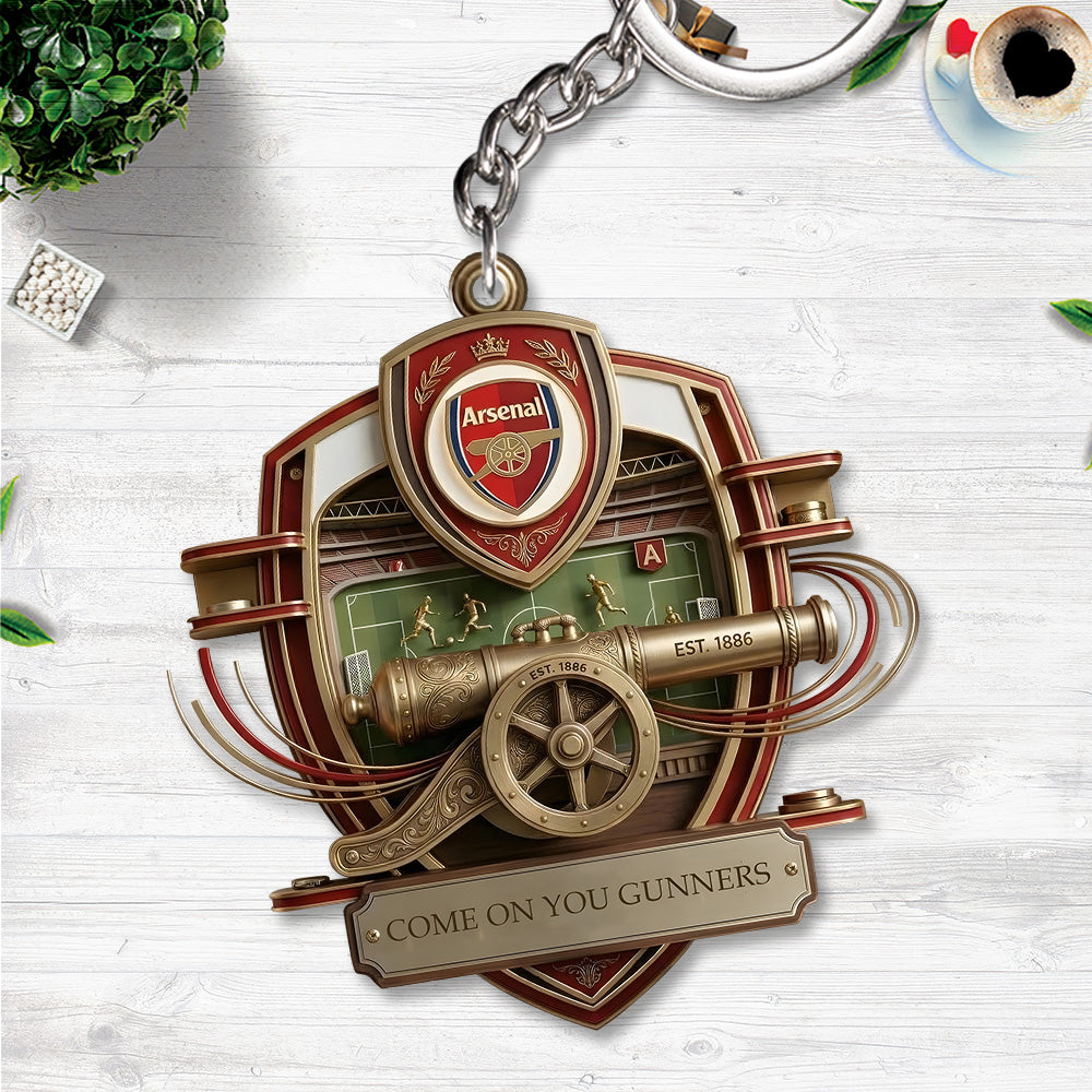Arsenal FC Custom Shape 2-sided Keychain – HOATT17818