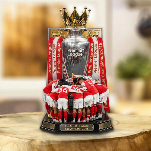 Arsenal FC Premier League Champions 25/26 Custom Shape Acrylic Plaque – GNE7068