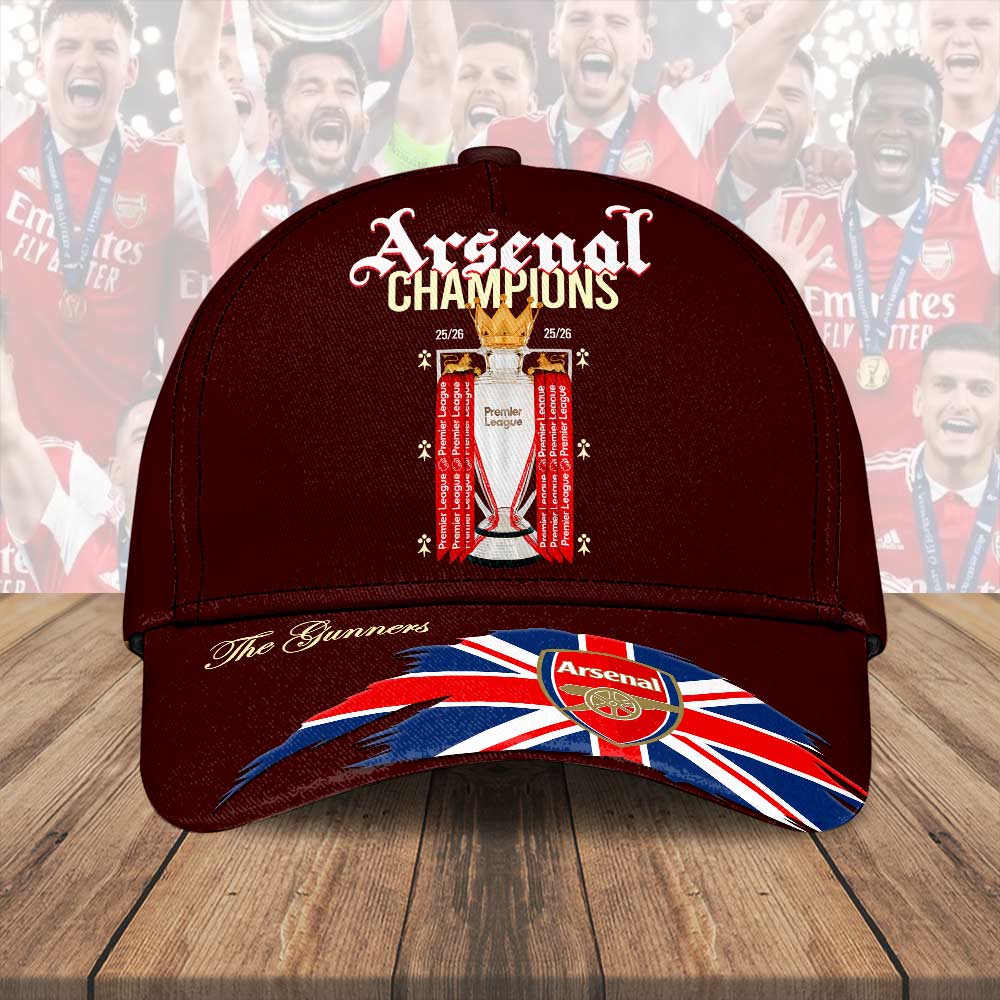 Arsenal FC Premier League Champions 25/26 Classic Cap – HOATT18139