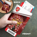 Arsenal FC Premier League Champions 25/26 Leather Passport Cover – HOATT18190