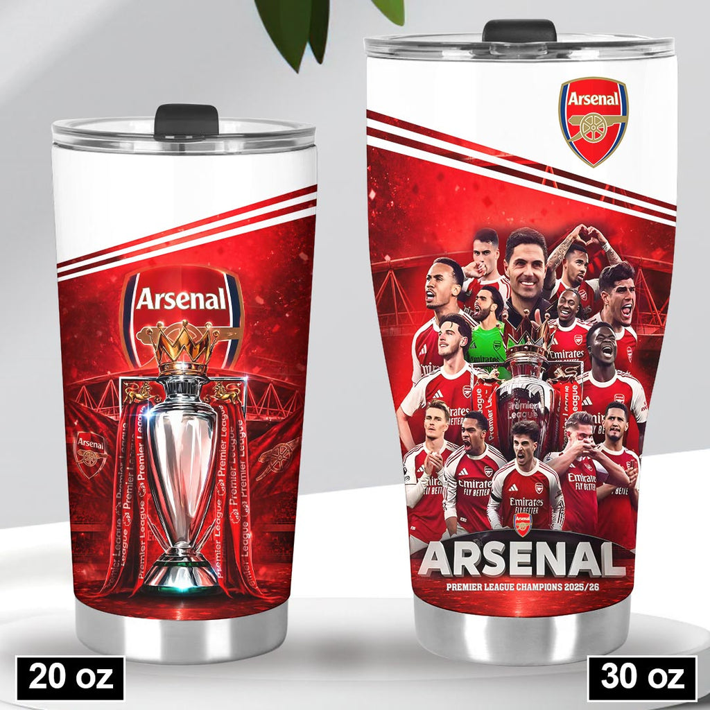 Arsenal FC Premier League Champions 25/26 Tumbler Cup – HOATT18482