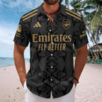 Arsenal FC Premier League Champions Short Sleeve Button-Down Shirt – HOATT18857