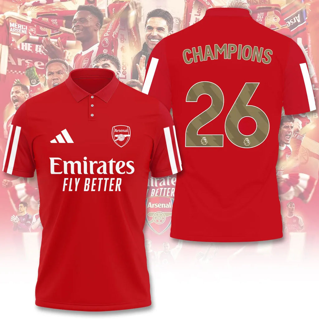 Arsenal FC Premier League Champions 25/26 3D Apparel – TANTN23400