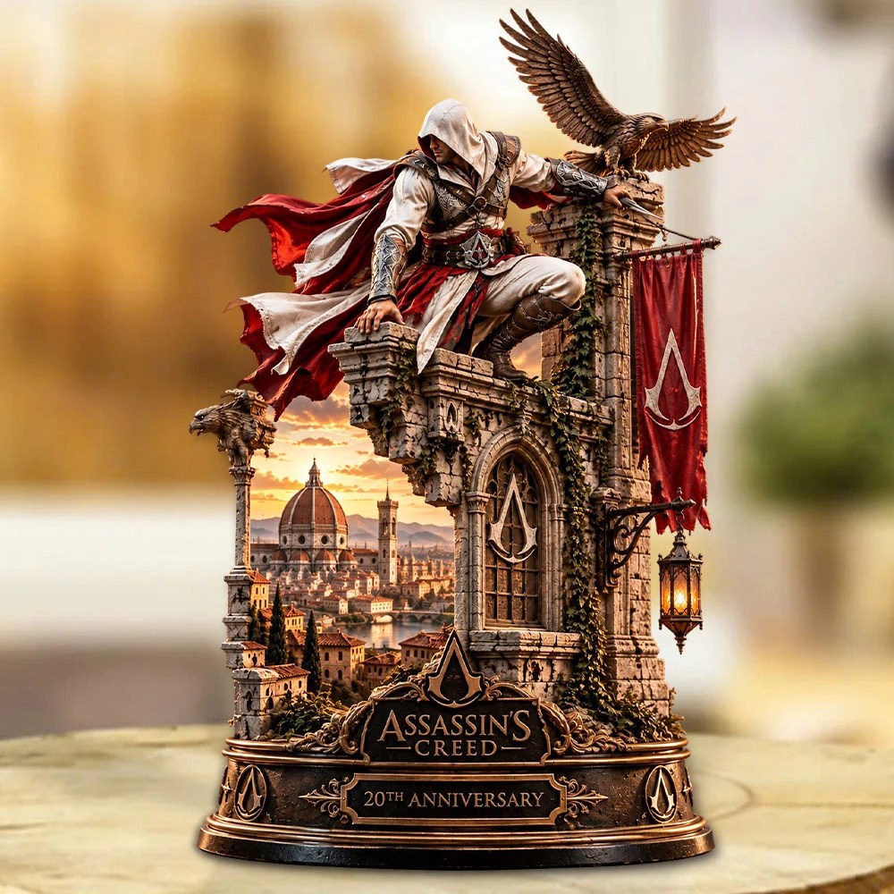 Assassin's Creed 20th Anniversary 2027 Custom Shape Acrylic Plaque – TANTN26084