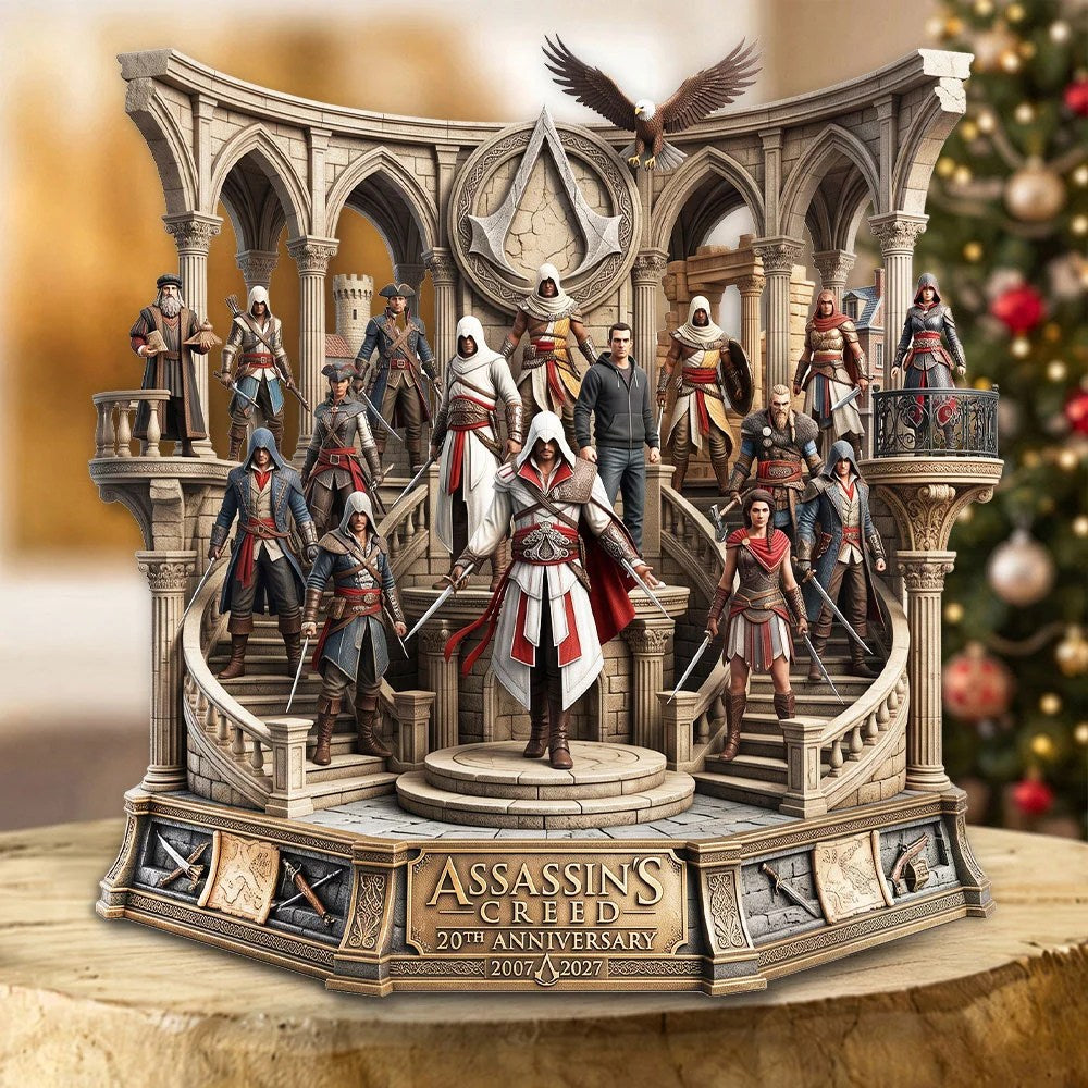Assassin's Creed 20th Anniversary Custom Shape Acrylic Plaque – TMTHU10063