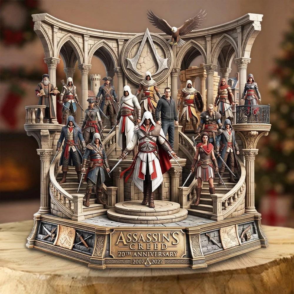 Assassin's Creed 20th Anniversary Custom Shape Acrylic Plaque – TMTHU10063