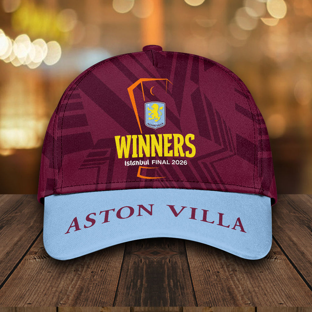 Aston Villa 2025-26 UEFA Europa League Winners Classic Cap – HOATT18107