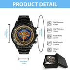 New York Knicks NBA Finals Champions 2026 Black Stainless Steel Watch – TANTN25662
