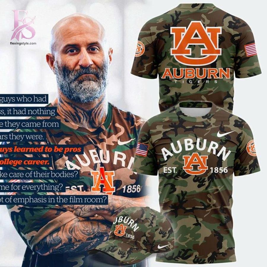 Auburn Tigers Est 1856 Camo Shirt